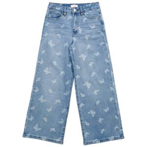 Girls (7-14) YMI(R) Butterfly Wide Leg Jeans