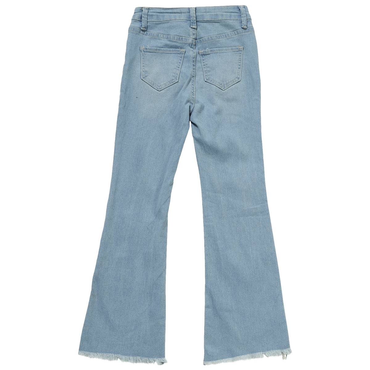 Girls (7-12) YMI(R) Raw Hem Flare Jeans