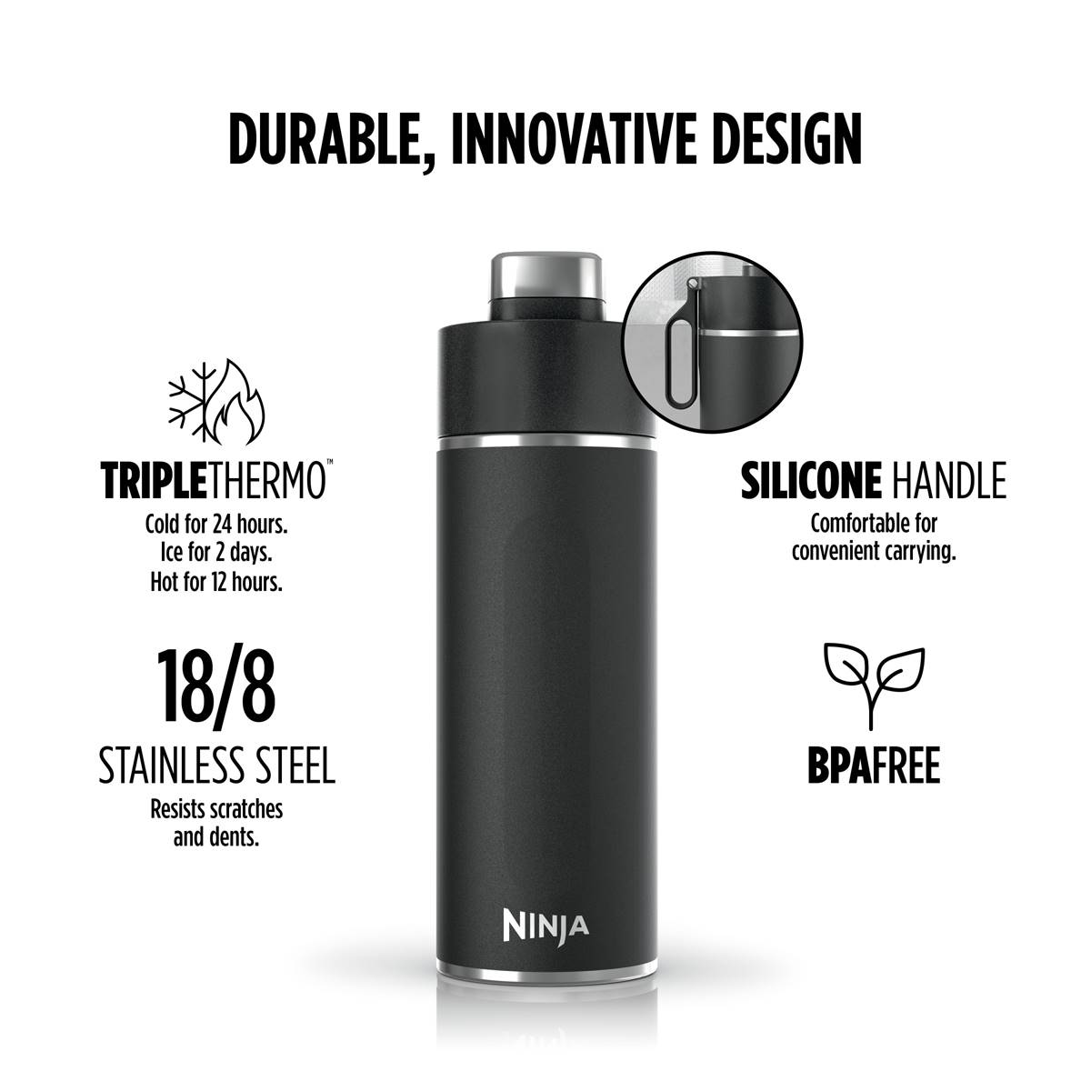 Ninja(R) Thirsti Stainless Steel Travel Bottle