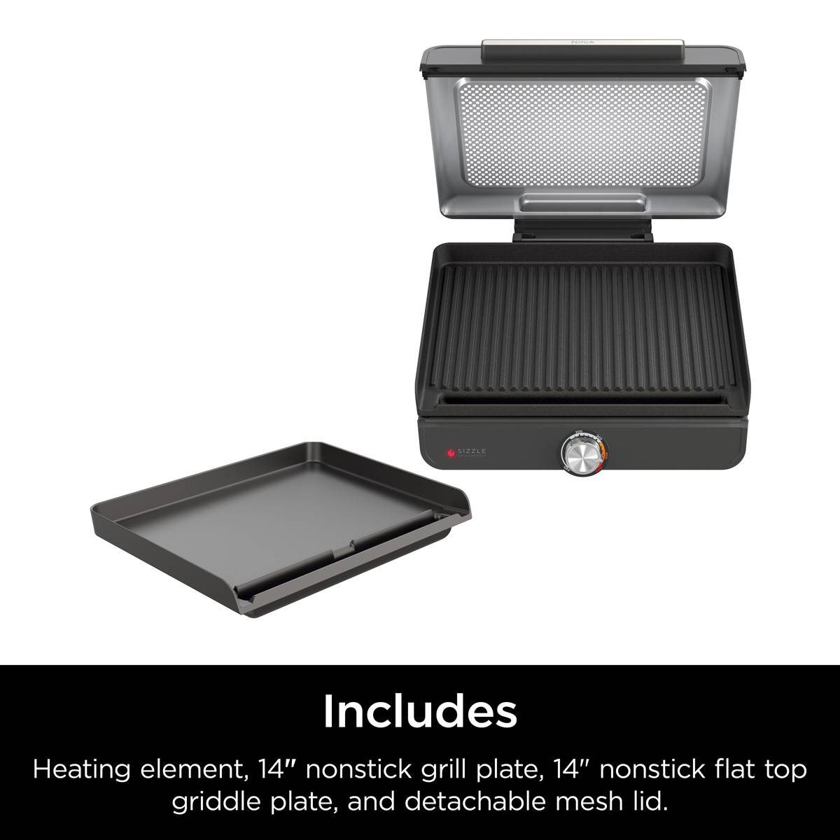 Ninja(R) Sizzle Smokeless Indoor Grill & Griddle