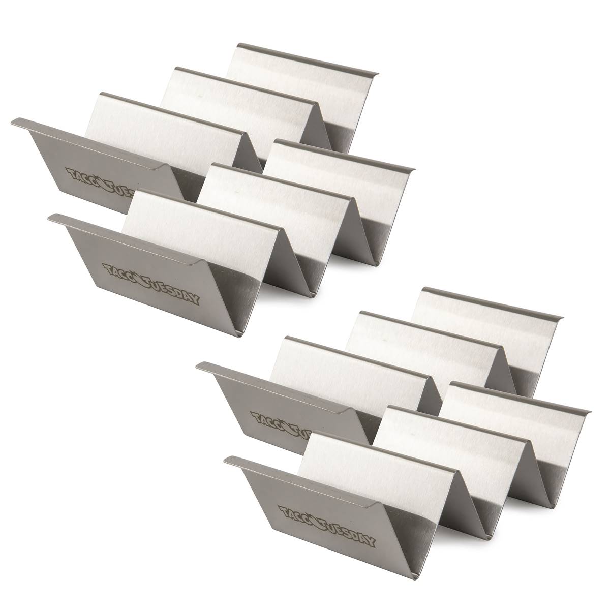 Taco Tuesday Stainless Steel 4pc. Taco Holder Set