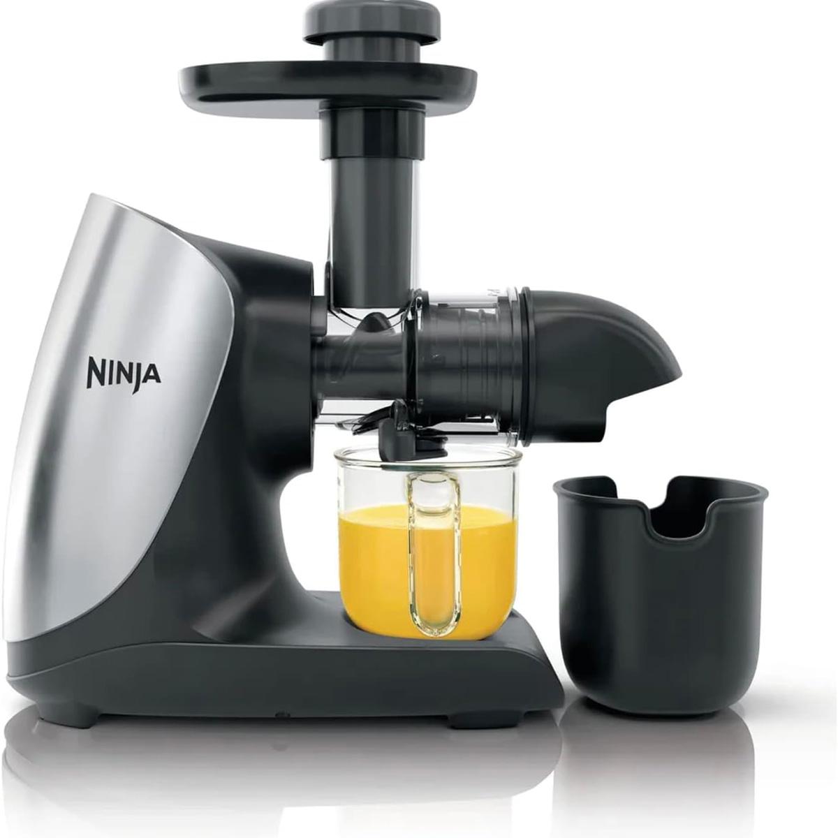 Ninja Cold Press Juicer Pro Powerful Slow Juicer - Cloud Silver