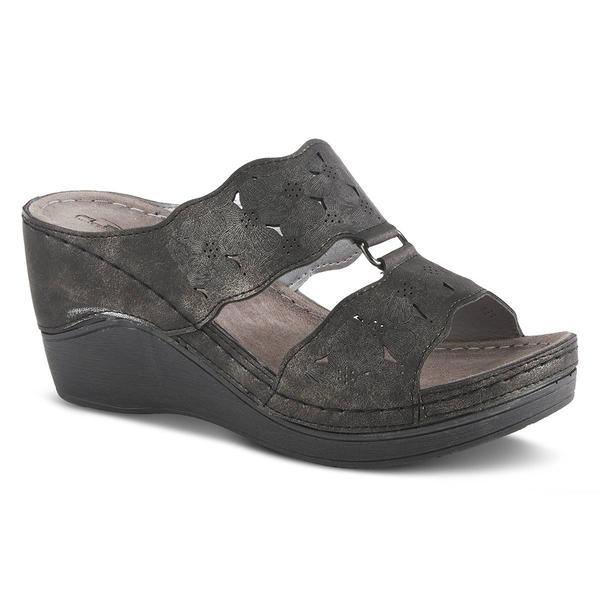 Womens Flexus(R) By Spring Step Dreiser Wedge Sandals