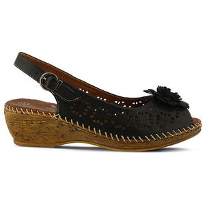 Womens Spring Step Belford Slingback Sandals  Black alternate view
