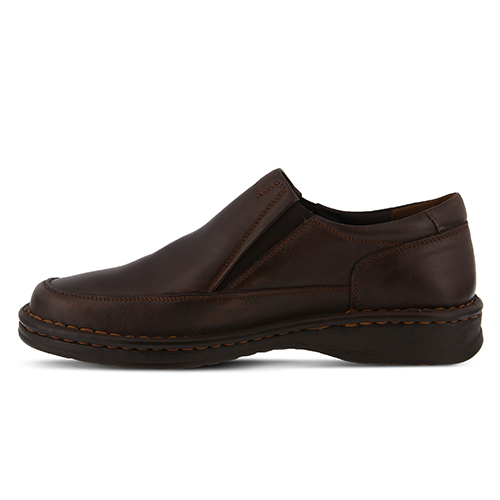 Mens Spring Step Enzo Loafers - Brown