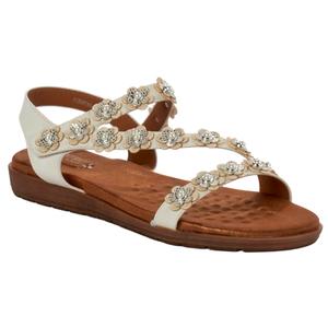 Womens Patrizia Floral Pearl Slingback Sandals