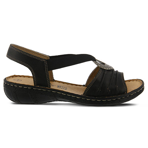 Womens Spring Step Karmel Slingback Sandals - Black