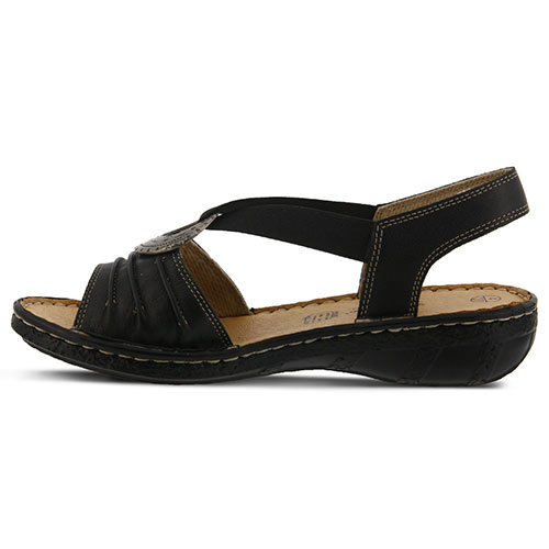 Womens Spring Step Karmel Slingback Sandals - Black