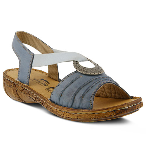 Womens Spring Step Karmel Slingback Sandals - Denim