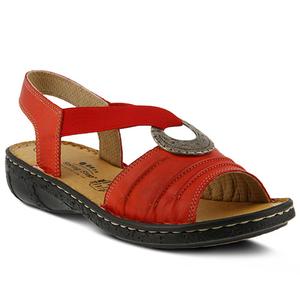 Womens Spring Step Karmel Slingback Sandals - Red