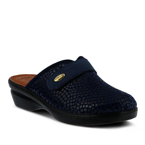 Womens Flexus(R) By Spring Step Merula Wedge Clogs - Navy