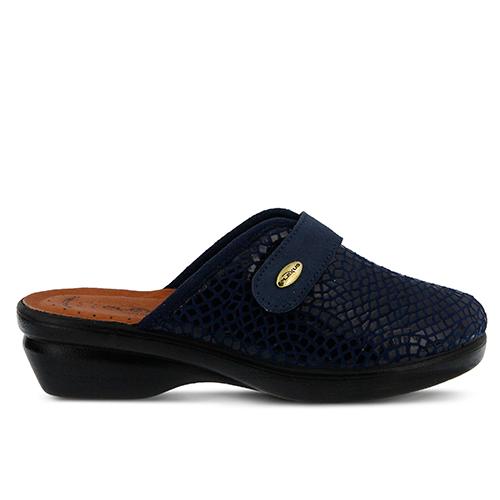 Womens Flexus(R) By Spring Step Merula Wedge Clogs - Navy alternate view