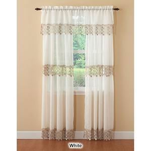 Lillian Macrame Trim Valance - 55x17 alternate view