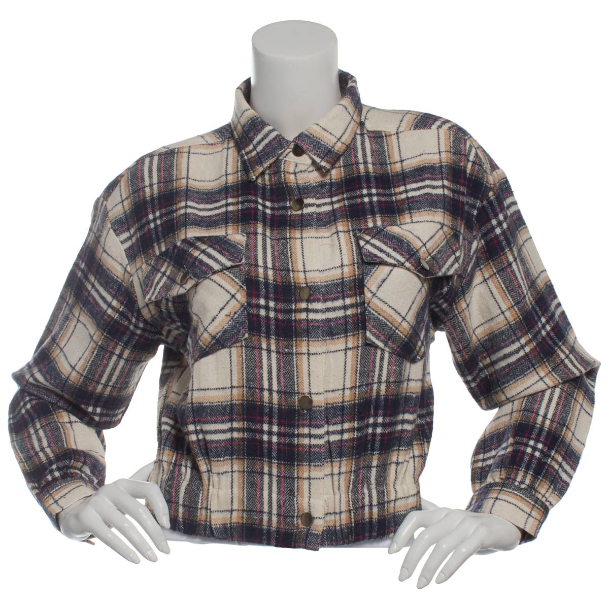 Juniors Poof! Dove Flannel Shirt