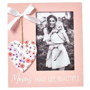 New View Pink Heart Icon Frame