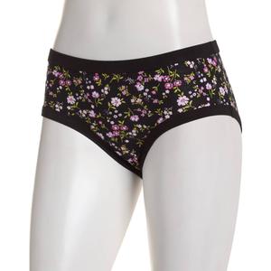 Womens St. Eve Self Binding Floral Hipster Panties - 5164053FLBLK alternate view