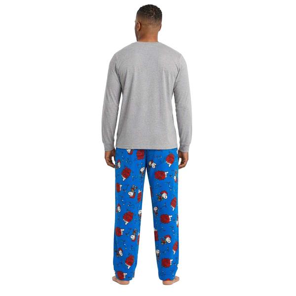 Mens Snoopy(tm) Long Sleeve Merry & Bright Pajama Set alternate view