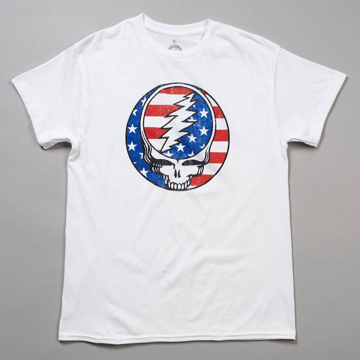 Young Mens Short Sleeve Grateful Dead Graphic Tee - White