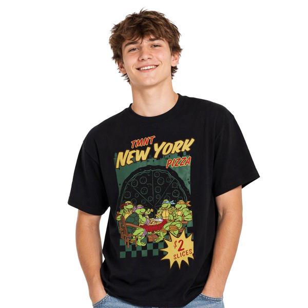 Young Mens Nickelodeon(tm) TMNT New York Pizza Graphic Tee