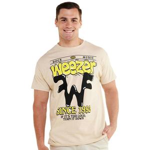 Young Mens Weezer Short Sleeve Graphic Tee