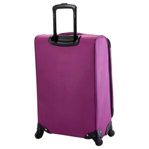 Nicole Miller New York 24in. Stripe Spinner Luggage - Raspberry alternate view