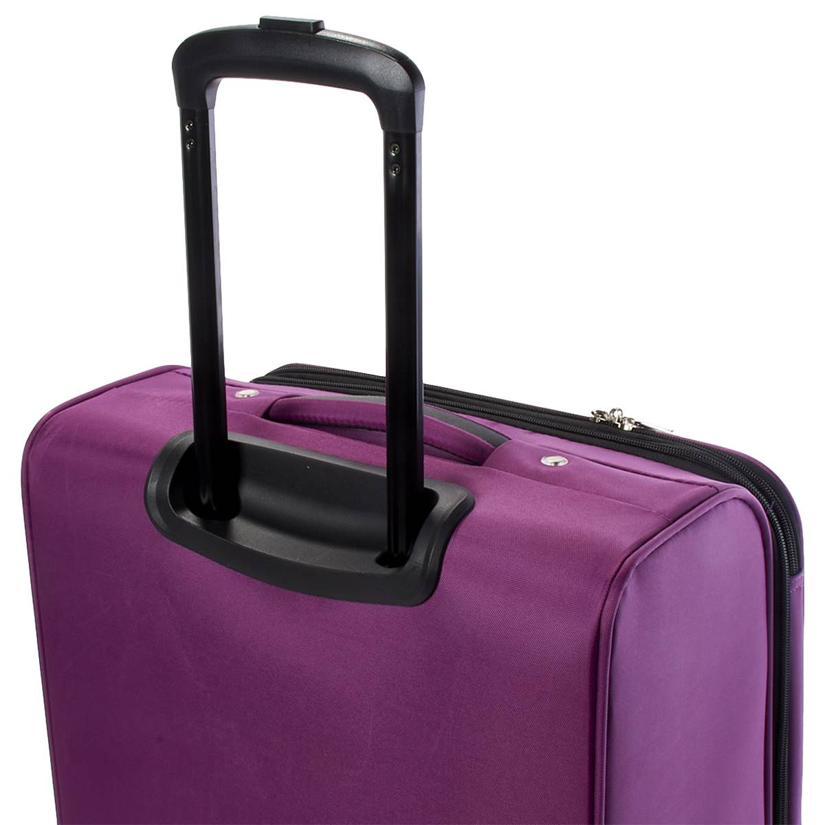 Nicole Miller New York 24in. Stripe Spinner Luggage - Raspberry