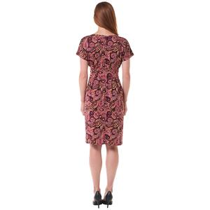 Womens Sami & Jo Short Sleeve Paisley Pleated A-Line Dress alternate view