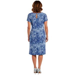 Womens Sami & Jo Short Sleeve Paisley Sarong Wrap Dress alternate view