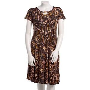 Plus Size Sami & Jo Short Sleeve Abstract A-line Dress
