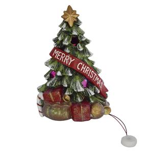 Transpac Resin LED Tree Merry Christmas