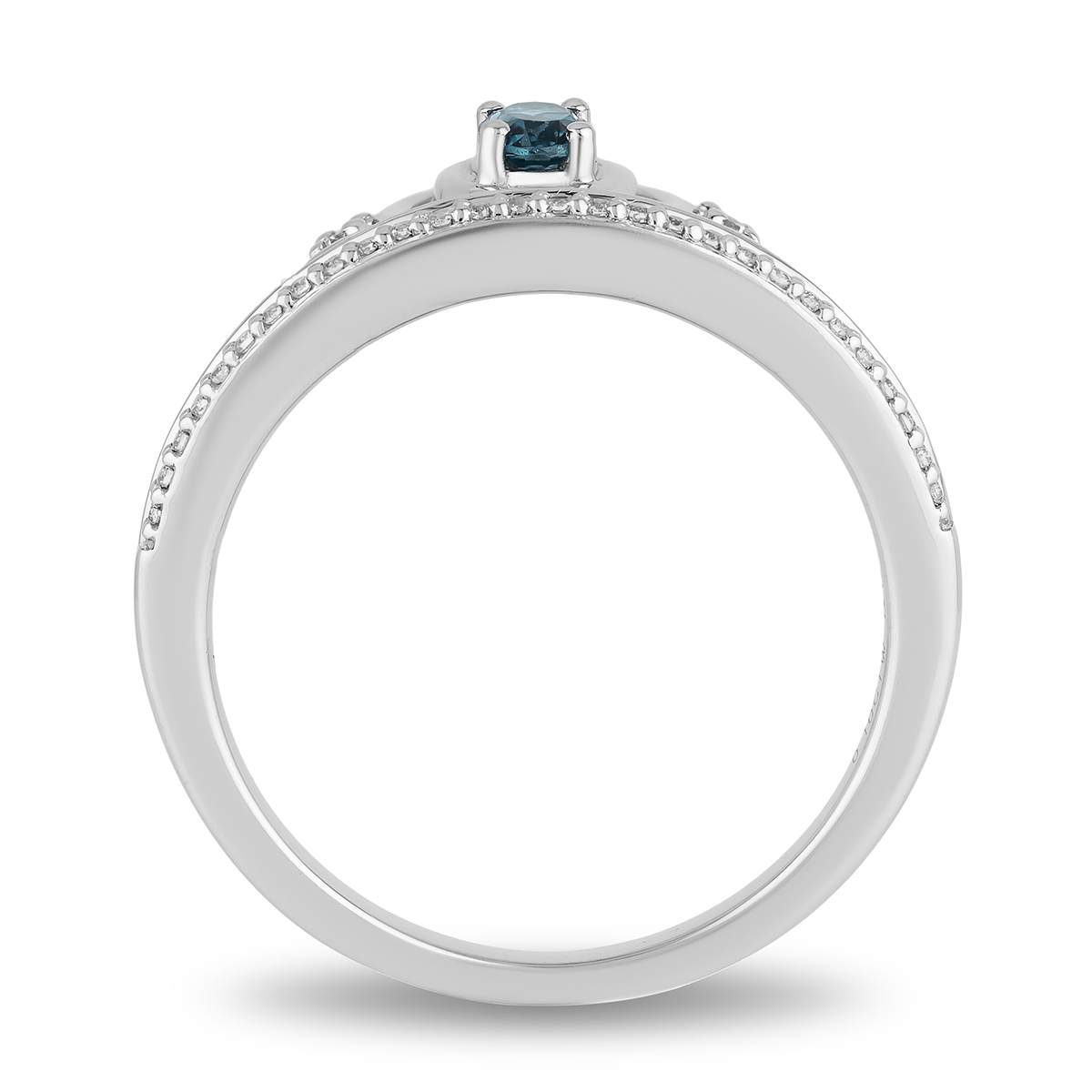 Enchanted By Disney Blue Topaz Sterling Silver Carriage Ring