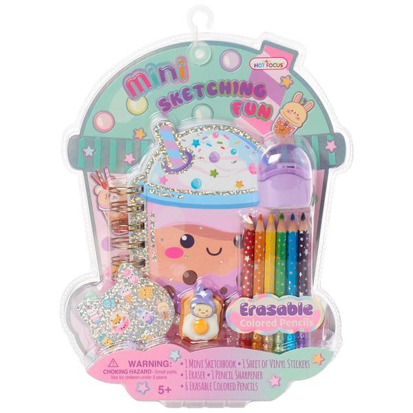 Girls Hot Focus(R) 10pc. Mini Boba Sketchbook Set