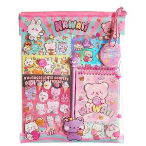 Girls Hot Focus Critters Sticker Portfolio