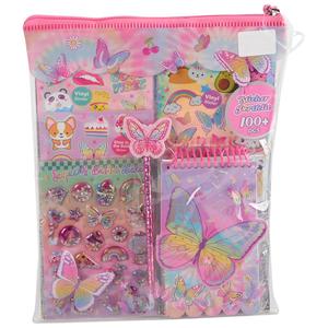 Girls Hot Focus(R) Tie Dye Butterfly Sticker Portfolio
