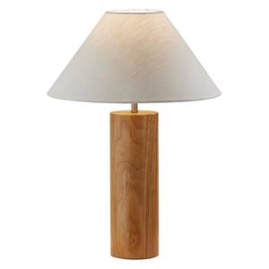 Adesso Martin Oak Wood Table Lamp