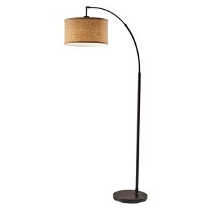 Simplee Adesso Burlap Arc Lamp