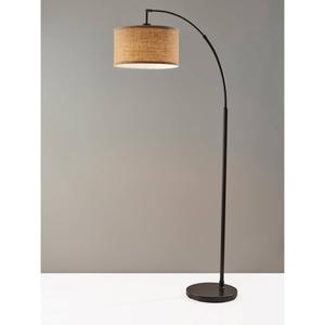 Simplee Adesso Burlap Arc Lamp alternate view