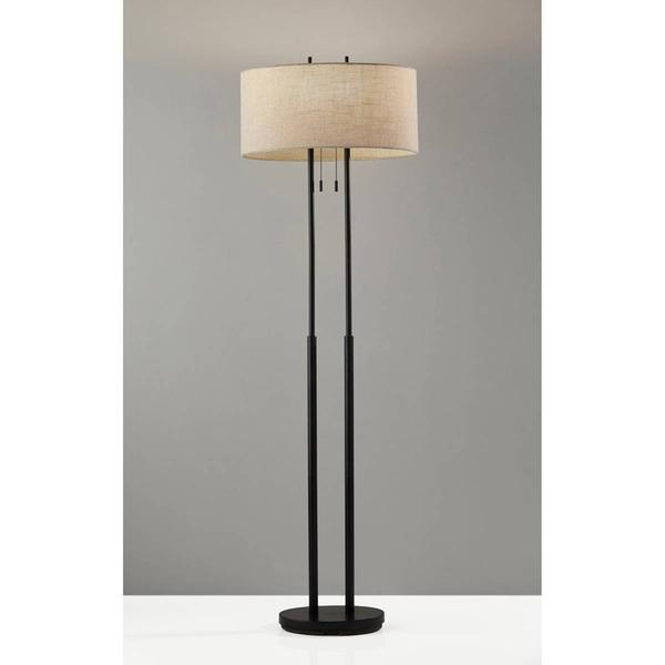 Adesso Duet Bronze Floor Lamp alternate view