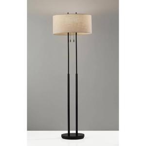 Adesso Duet Bronze Floor Lamp alternate view
