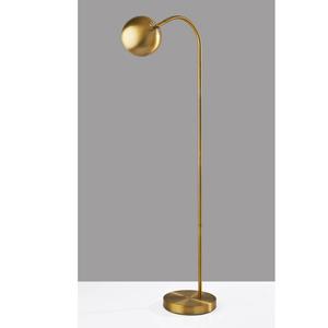 Adesso Emerson Antique Brass Floor Lamp alternate view
