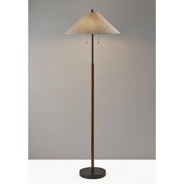 Adesso Palmer Walnut Floor Lamp alternate view