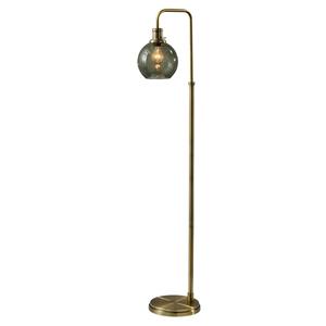 Simplee Adesso Smoked Glass Floor Lamp