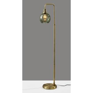 Simplee Adesso Smoked Glass Floor Lamp alternate view
