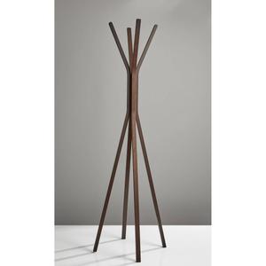Adesso Toby Walnut Coat Rack alternate view