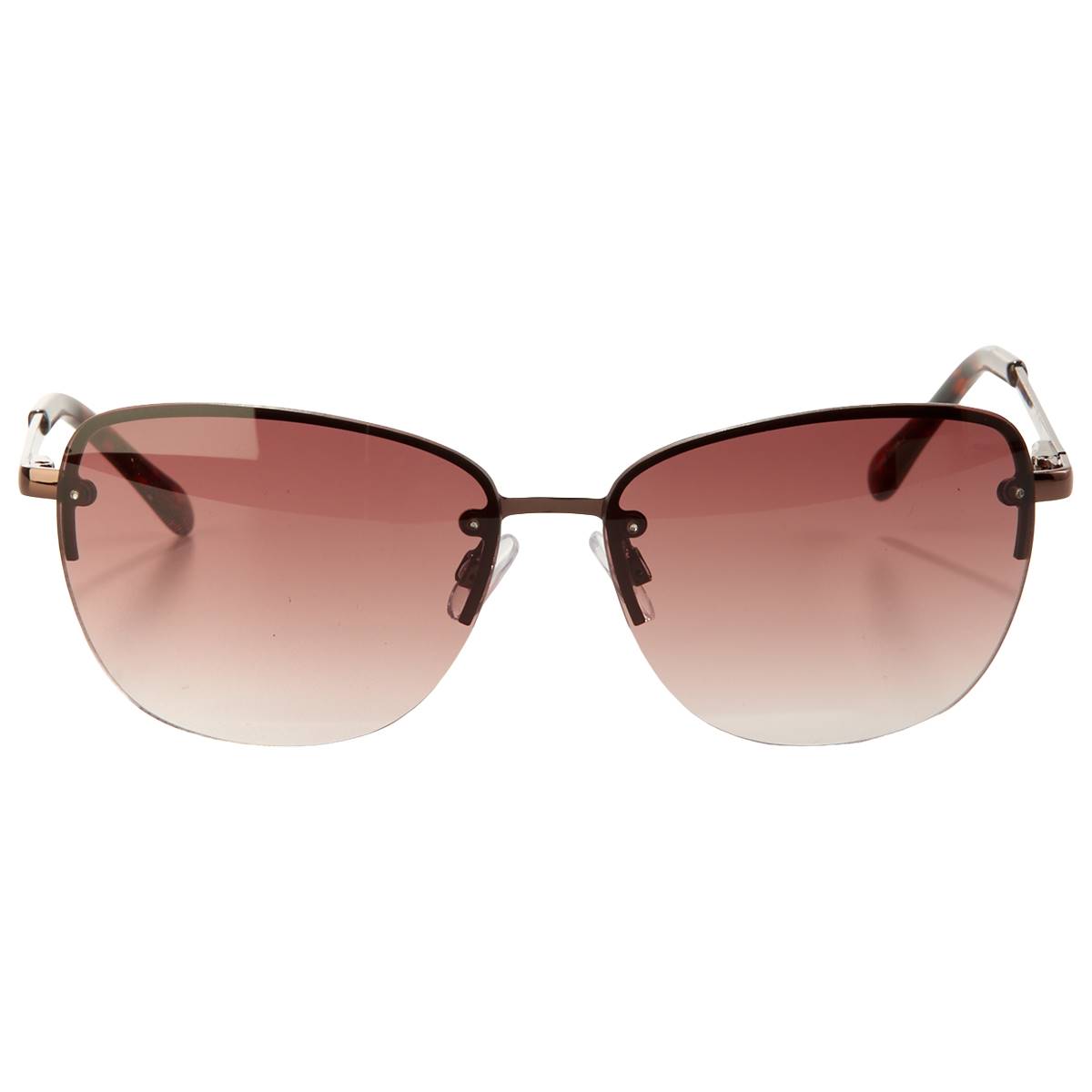 Womens Ashley Cooper(tm) Metal Rimless Rectangle Sunglasses