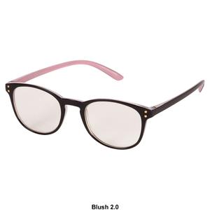 Womens O by Oscar Rounded Square w/Round Rivets Reader Glasses alternate view