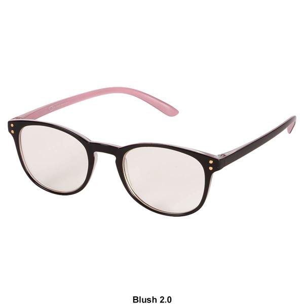 Womens O by Oscar Rounded Square w/Round Rivets Reader Glasses alternate view
