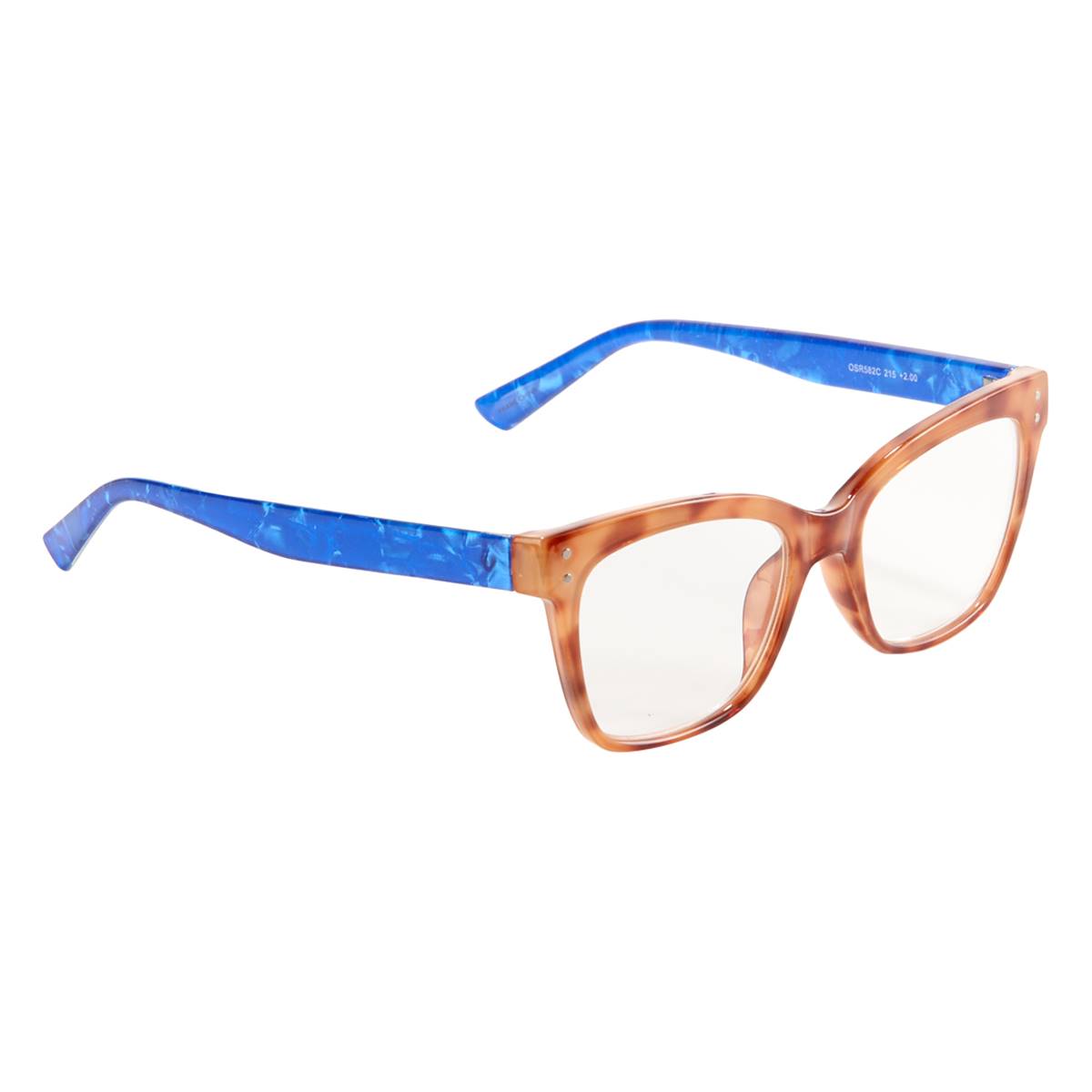 Womens O By Oscar Blue Reader Glasses