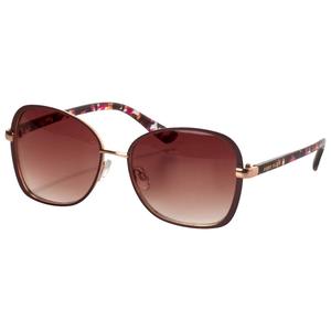 Womens Anne Klein Flat Rim Butterfly Square Sunglasses