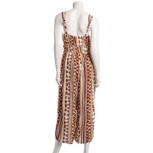 Womens Luxology Sleeveless Beaded Drawstring Geometric Jumpsuit alternate view